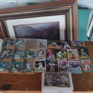 Baseball Trading Cards Set with Multicolor Designs